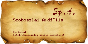 Szoboszlai Adélia névjegykártya